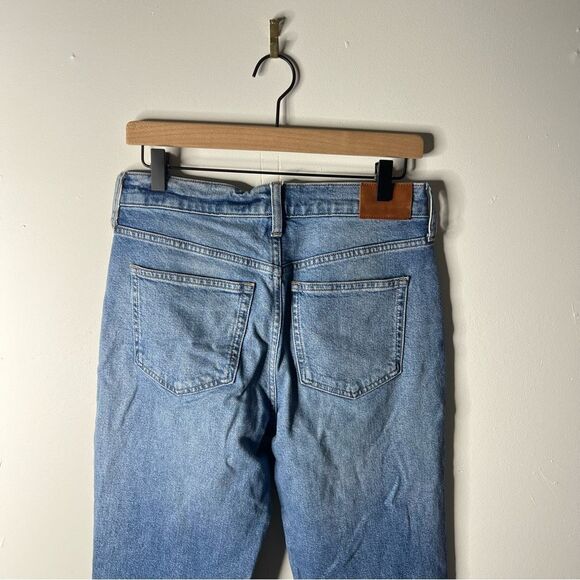 J Crew Classic Straight Raw Hem Blue Jeans size 27 - Picture 8 of 12